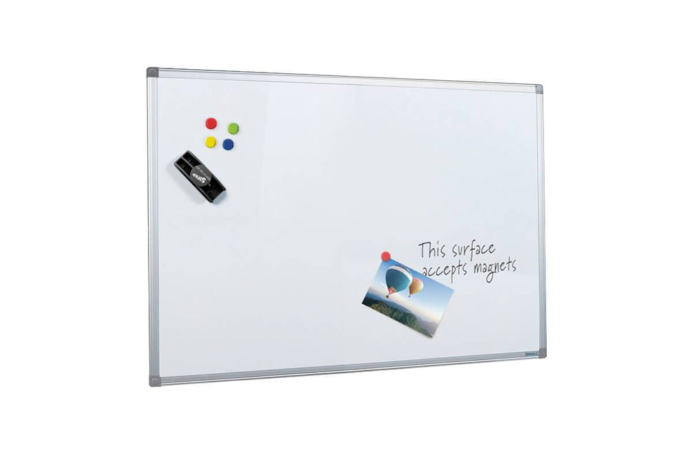 JasonL Commercial Magnetic Whiteboard - Silver Frame-1200 x 900  