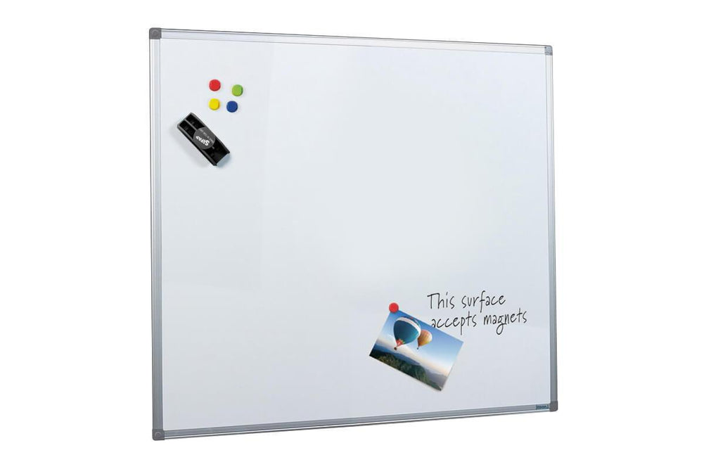 JasonL Commercial Magnetic Whiteboard - Silver Frame-1200 x 1200  