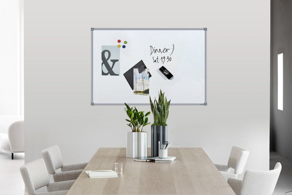 JasonL Commercial Magnetic Whiteboard - Silver Frame-2400 x 1200  