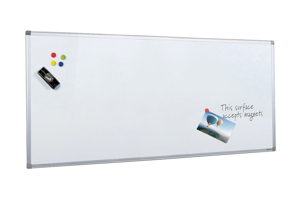 JasonL Commercial Magnetic Whiteboard - Silver Frame-1800 x 1200  