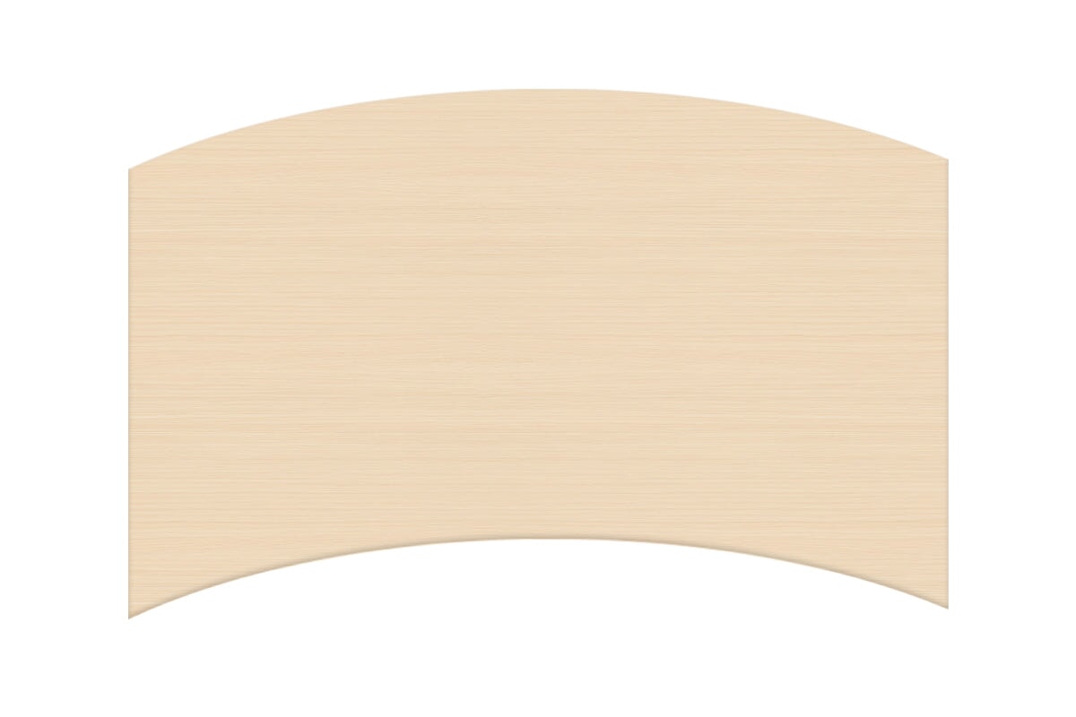 JasonL Melamine Table Top - Curve Jasonl Maple 