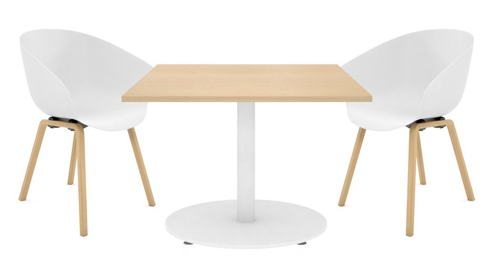 JasonL Melamine Table Top - Square [1200L x 1200W]-dark oak  