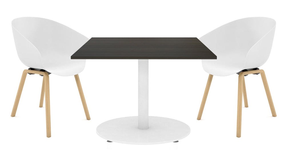 JasonL Melamine Table Top - Square [700L x 700W]-dark oak  