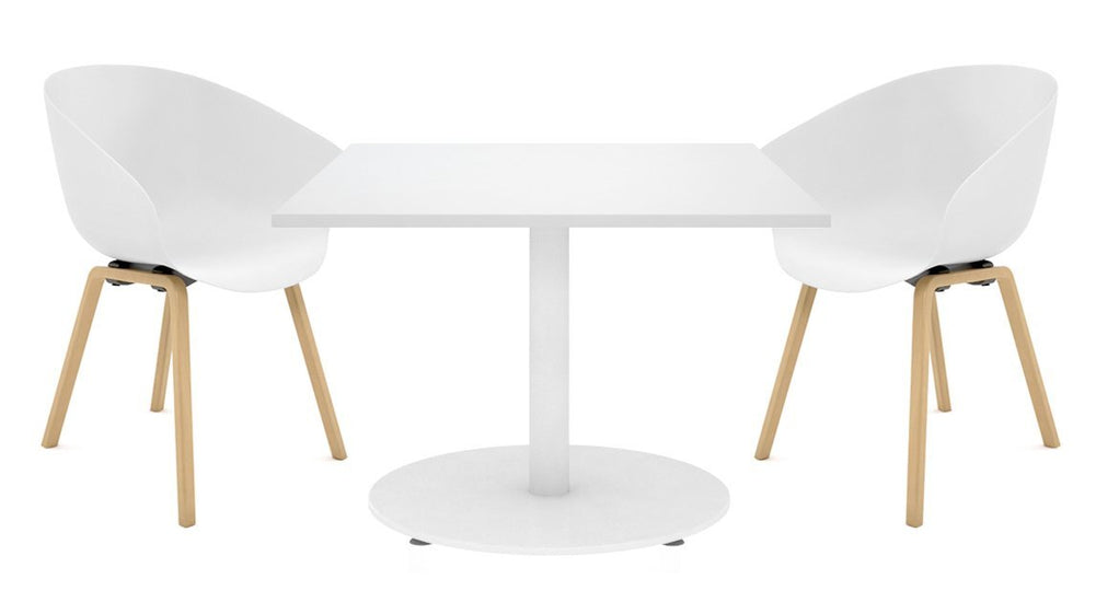 JasonL Melamine Table Top - Square [700L x 700W]-dark oak  