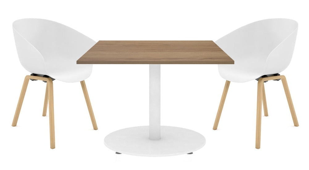 JasonL Melamine Table Top - Square [800L x 800W]-dark oak  