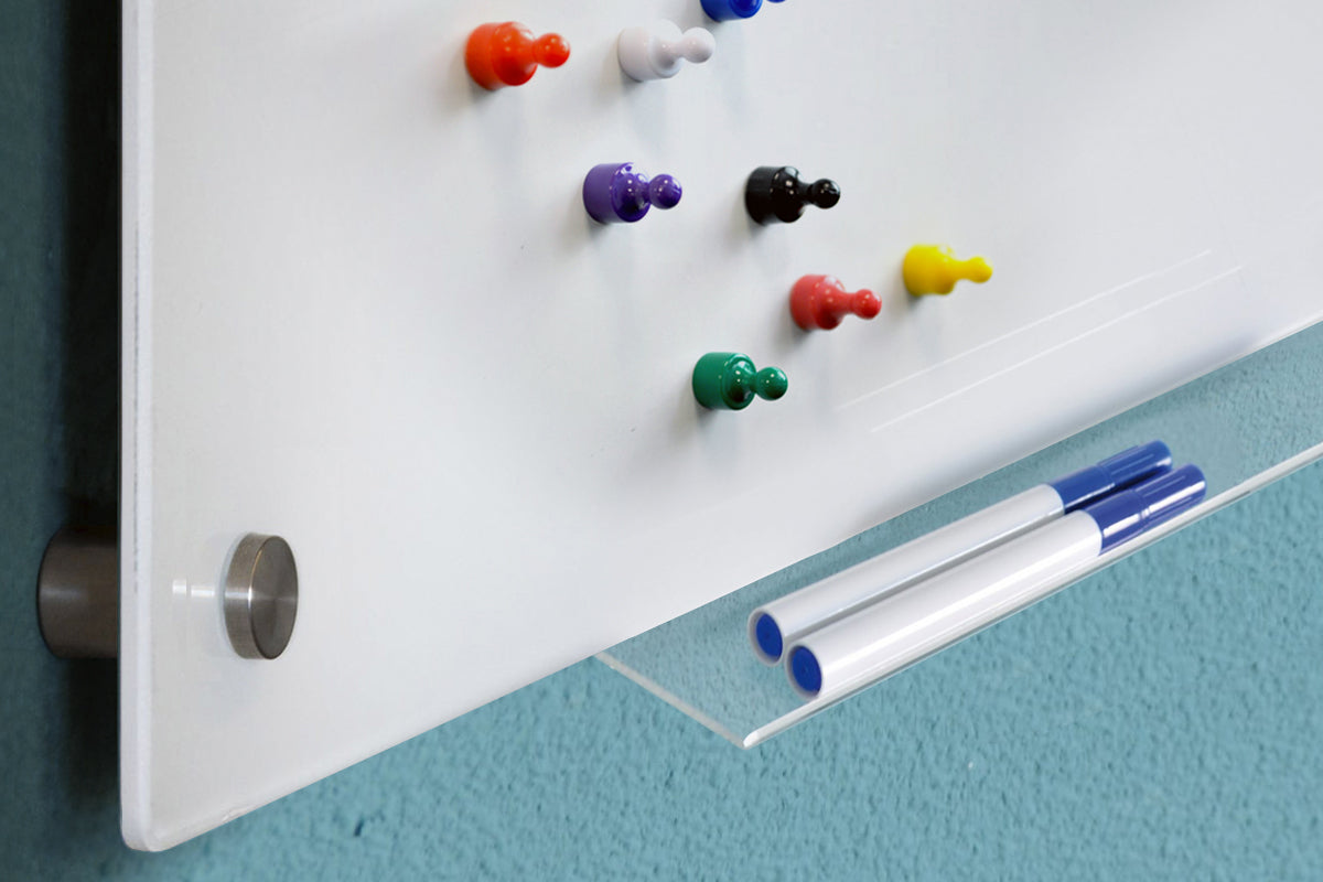 JasonL White Magnetic Frameless Glass Whiteboard Jasonl 