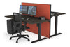 Just Right Height Adjustable 2 Person Bench Workstation [1200L x 800W with Cable Scallop] - Thumbnail 54 