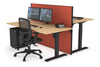 Just Right Height Adjustable 2 Person Bench Workstation [1200L x 800W with Cable Scallop] - Thumbnail 40 