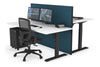 Just Right Height Adjustable 2 Person Bench Workstation [1200L x 800W with Cable Scallop] - Thumbnail 36 