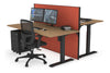 Just Right Height Adjustable 2 Person Bench Workstation [1200L x 800W with Cable Scallop] - Thumbnail 47 