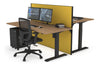 Just Right Height Adjustable 2 Person Bench Workstation [1200L x 800W with Cable Scallop] - Thumbnail 48 