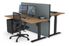 Just Right Height Adjustable 2 Person Bench Workstation [1200L x 800W with Cable Scallop] - Thumbnail 51 