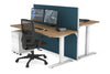 Just Right Height Adjustable 2 Person Bench Workstation [1400L x 700W] - Thumbnail 21 