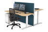 Just Right Height Adjustable 2 Person Bench Workstation [1400L x 700W] - Thumbnail 14 