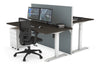 Just Right Height Adjustable 2 Person Bench Workstation [1400L x 800W with Cable Scallop] - Thumbnail 29 