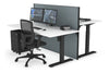Just Right Height Adjustable 2 Person Bench Workstation [1400L x 800W with Cable Scallop] - Thumbnail 37 