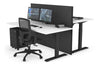 Just Right Height Adjustable 2 Person Bench Workstation [1400L x 800W with Cable Scallop] - Thumbnail 38 