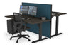 Just Right Height Adjustable 2 Person Bench Workstation [1400L x 800W with Cable Scallop] - Thumbnail 57 