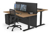 Just Right Height Adjustable 2 Person Bench Workstation [1400L x 800W with Cable Scallop] - Thumbnail 52 