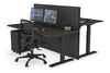 Just Right Height Adjustable 2 Person Bench Workstation [1600L x 800W with Cable Scallop] - Thumbnail 59 