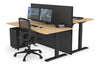 Just Right Height Adjustable 2 Person Bench Workstation [1600L x 800W with Cable Scallop] - Thumbnail 45 