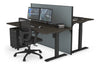 Just Right Height Adjustable 2 Person Bench Workstation [1600L x 800W with Cable Scallop] - Thumbnail 58 