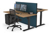 Just Right Height Adjustable 2 Person Bench Workstation [1600L x 800W with Cable Scallop] - Thumbnail 50 