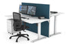 Just Right Height Adjustable 2 Person Bench Workstation [1600L x 800W with Cable Scallop] - Thumbnail 7 