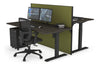 Just Right Height Adjustable 2 Person Bench Workstation [1600L x 800W with Cable Scallop] - Thumbnail 56 
