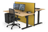 Just Right Height Adjustable 2 Person Bench Workstation [1600L x 800W with Cable Scallop] - Thumbnail 41 