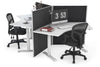 Just Right Height Adjustable 3 Person 120 Degree Workstation - Thumbnail 8 