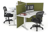Just Right Height Adjustable 3 Person 120 Degree Workstation - Thumbnail 4 