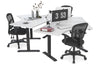Just Right Height Adjustable 3 Person 120 Degree Workstation - Thumbnail 9 
