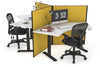 Just Right Height Adjustable 3 Person 120 Degree Workstation - Thumbnail 11 