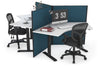 Just Right Height Adjustable 3 Person 120 Degree Workstation - Thumbnail 13 