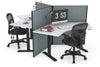Just Right Height Adjustable 3 Person 120 Degree Workstation - Thumbnail 14 