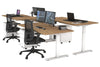 Just Right Height Adjustable 4 Person Bench Workstation [1200L x 800W with Cable Scallop] - Thumbnail 19 