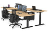 Just Right Height Adjustable 4 Person Bench Workstation [1200L x 800W with Cable Scallop] - Thumbnail 42 