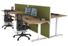 Just Right Height Adjustable 4 Person Bench Workstation [1200L x 800W with Cable Scallop] - Thumbnail 22 