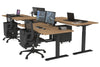 Just Right Height Adjustable 4 Person Bench Workstation [1200L x 800W with Cable Scallop] - Thumbnail 49 