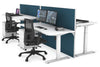 Just Right Height Adjustable 4 Person Bench Workstation [1400L x 700W] - Thumbnail 9 