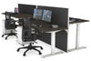 Just Right Height Adjustable 4 Person Bench Workstation [1400L x 700W] - Thumbnail 32 