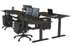 Just Right Height Adjustable 4 Person Bench Workstation [1400L x 800W with Cable Scallop] - Thumbnail 56 