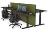Just Right Height Adjustable 4 Person Bench Workstation [1400L x 800W with Cable Scallop] - Thumbnail 59 