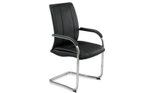 Kookaburra Visitor Chair -  Synthetic Leather Black Cantilever Base