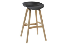 Sonic Lana Cafe and Bar Stool with Wooden Legs - 770mm Seat Height