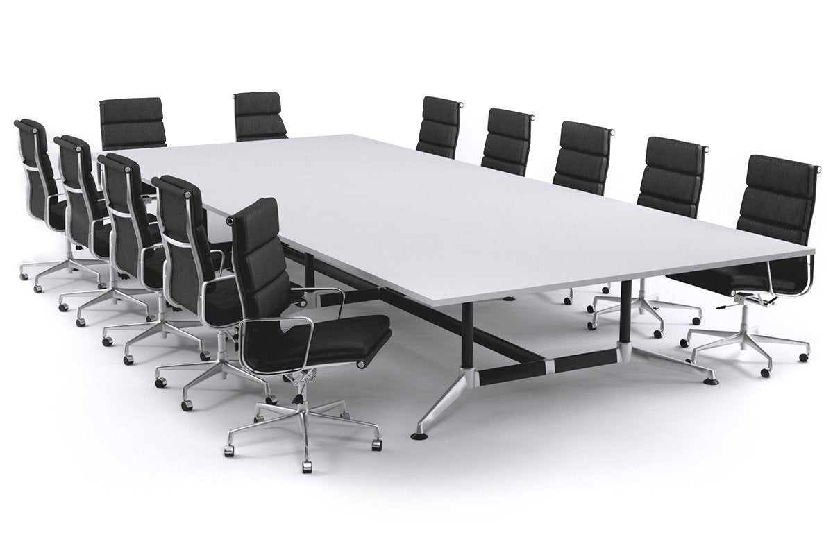 Large Boardroom Table With Indented Chrome Legs Blackjack For 10 / 12 / 14 People Ooh La La chrome frame 