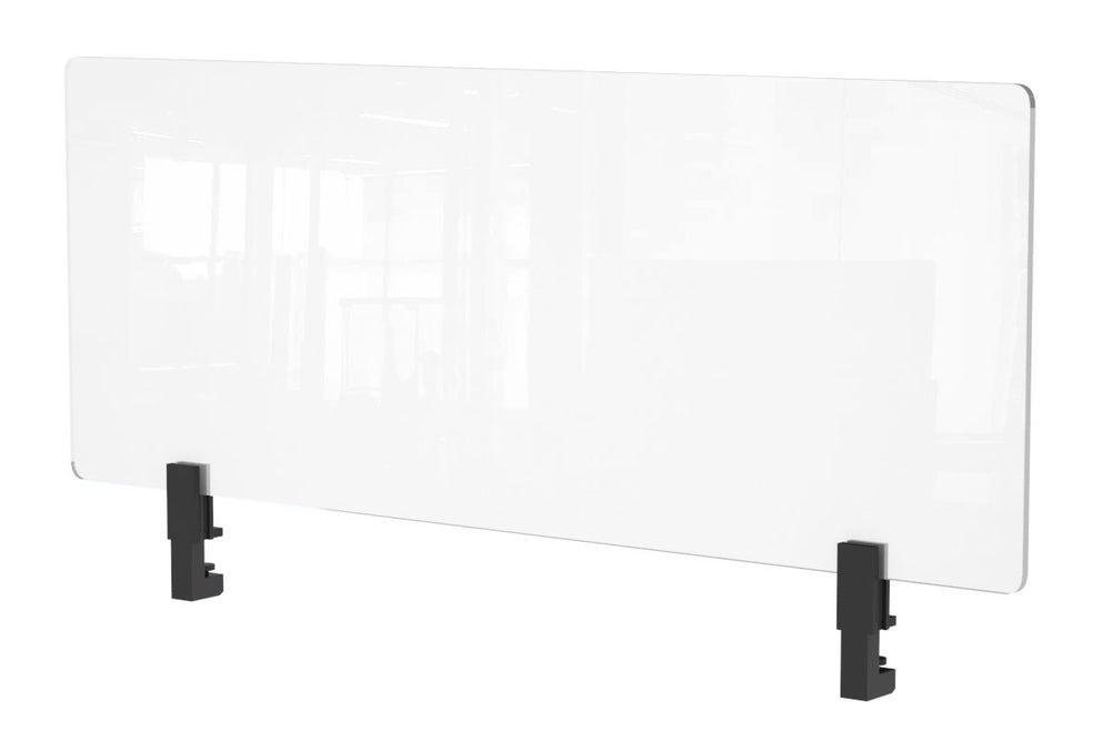 Lean Perspex Hygiene Screens - Clear Perspex  [750H x 1500W]-black  