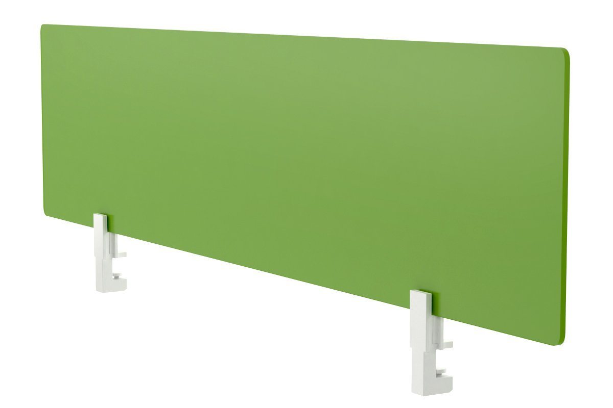 Lean Perspex Screen 400H x 1500W - White Bracket Jasonl green 