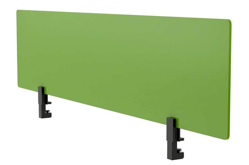 Lean Perspex Screen 400H x 800W - Black Bracket-green  